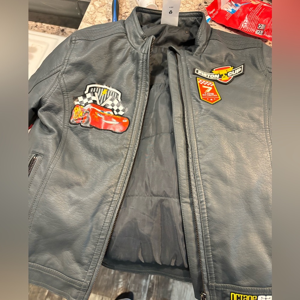 disneys lightening McQueen leather jacket